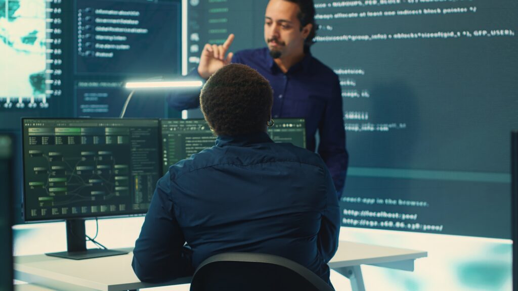 Related image in Cybersecurity category for SOC 2: Strengthening Trust Through Secure Data Practices post | cyber defense team working governmental security operations center