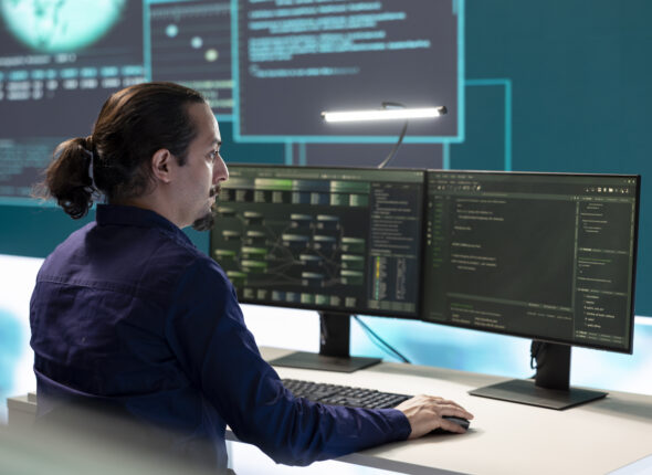Governmental hackers exploiting network systems in high tech office